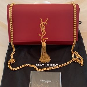 NWOT-1 DAY SALE-FINAL PRICE!-Authentic Saint Laurent Kate Medium With Tassel